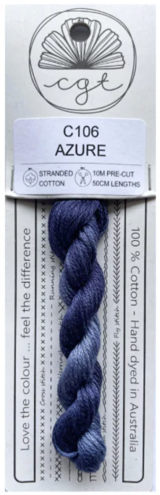 C106 Azure (Daydream Collection) | 6 Strand Embroidery Floss by Cottage Garden Threads