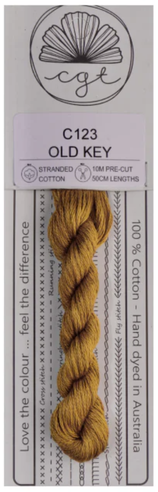 C123 Old Key (Secret Garden Collection) | 6 Strand Embroidery Floss by Cottage Garden Threads