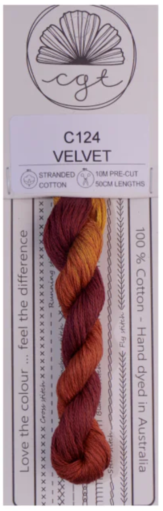 C124 Velvet (Secret Garden Collection) | 6 Strand Embroidery Floss by Cottage Garden Threads