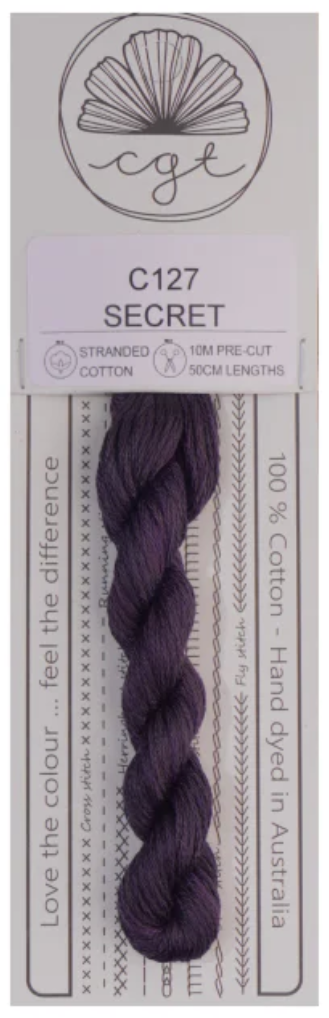 C127 Secret (Secret Garden Collection) | 6 Strand Embroidery Floss by Cottage Garden Threads