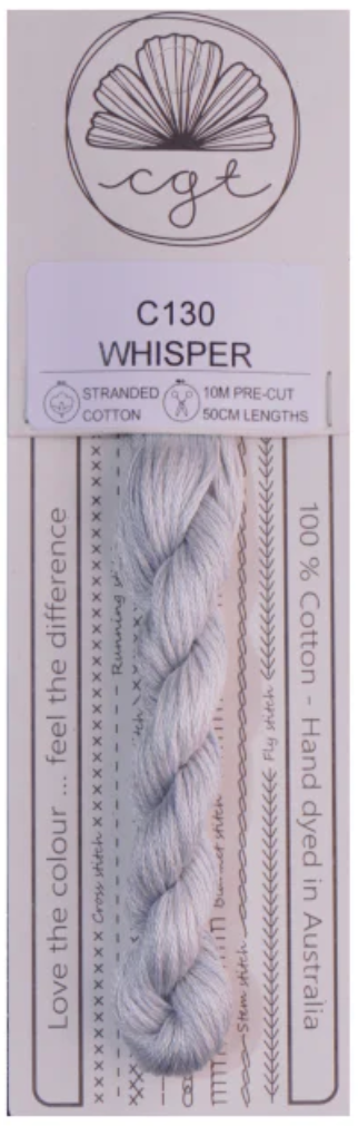 C130 Whisper (Secret Garden Collection) | 6 Strand Embroidery Floss by Cottage Garden Threads