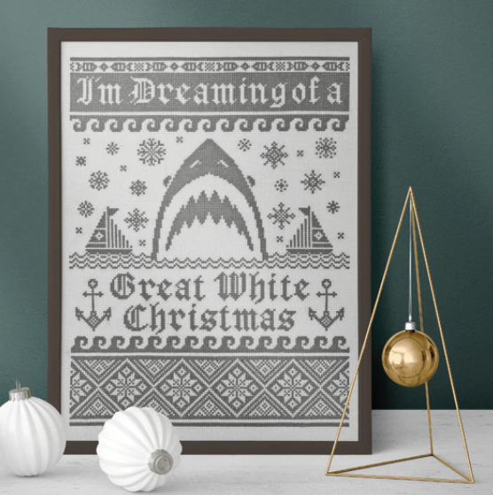 ✩Preorder✩ Great White Christmas by Boomerang Stitches