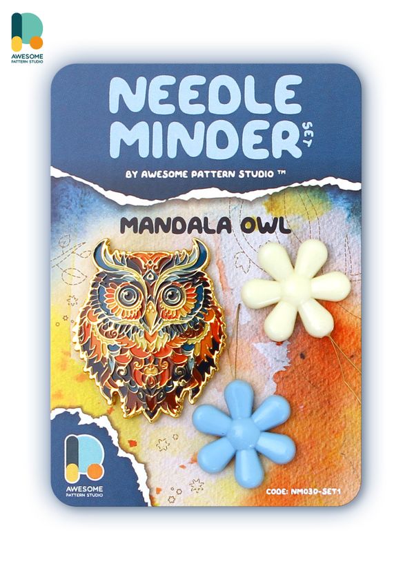 *Preorder* Mandala Owl National Park Needle Minder by Awesome Pattern Studio