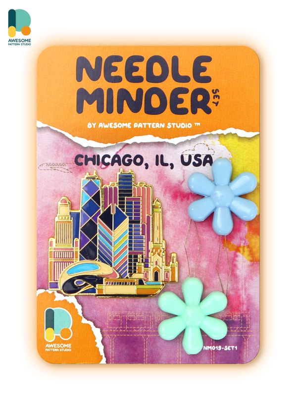 *Preorder* Chicago Needle Minder by Awesome Pattern Studio