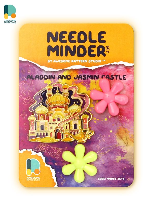 *Preorder* Aladdin and Jasmine Castle Needle Minder by Awesome Pattern Studio