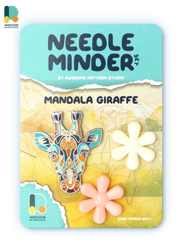 *Preorder* Mandala Giraffe Needle Minder by Awesome Pattern Studio