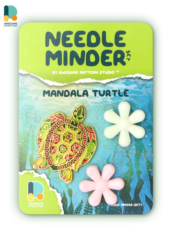 *Preorder* Mandala Turtle Needle Minder by Awesome Pattern Studio