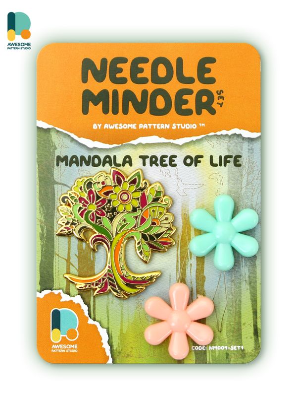 *Preorder* Mandala Tree of Life Needle Minder by Awesome Pattern Studio