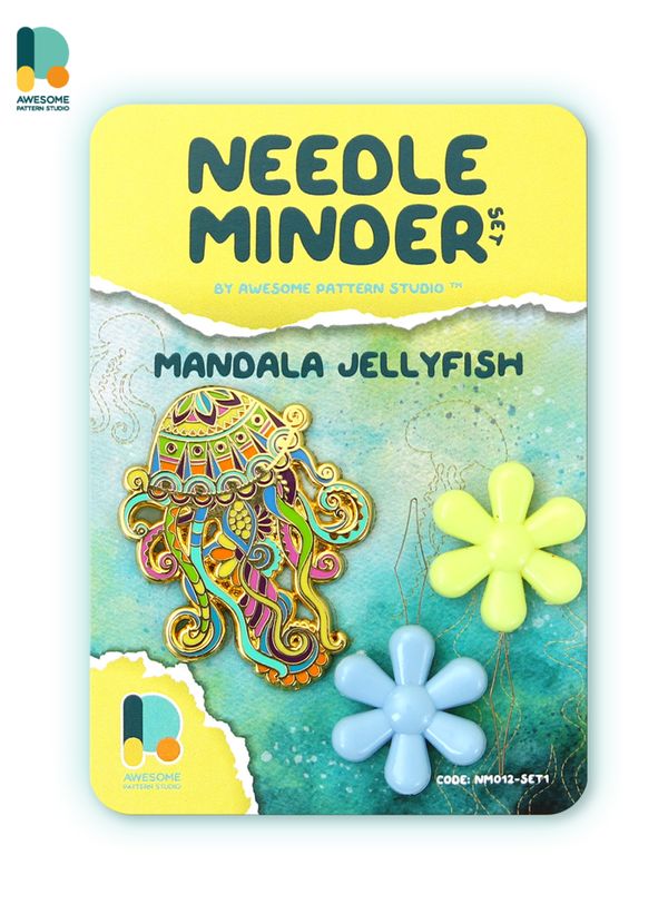 *Preorder* Mandala Jellyfish Needle Minder by Awesome Pattern Studio