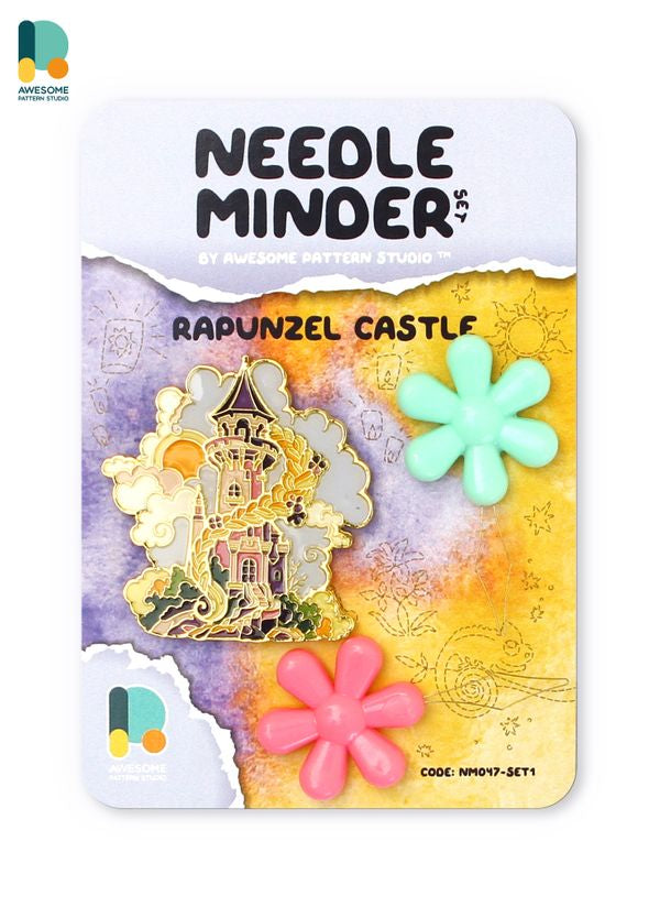 *Preorder* Rapunzel Castle Needle Minder by Awesome Pattern Studio