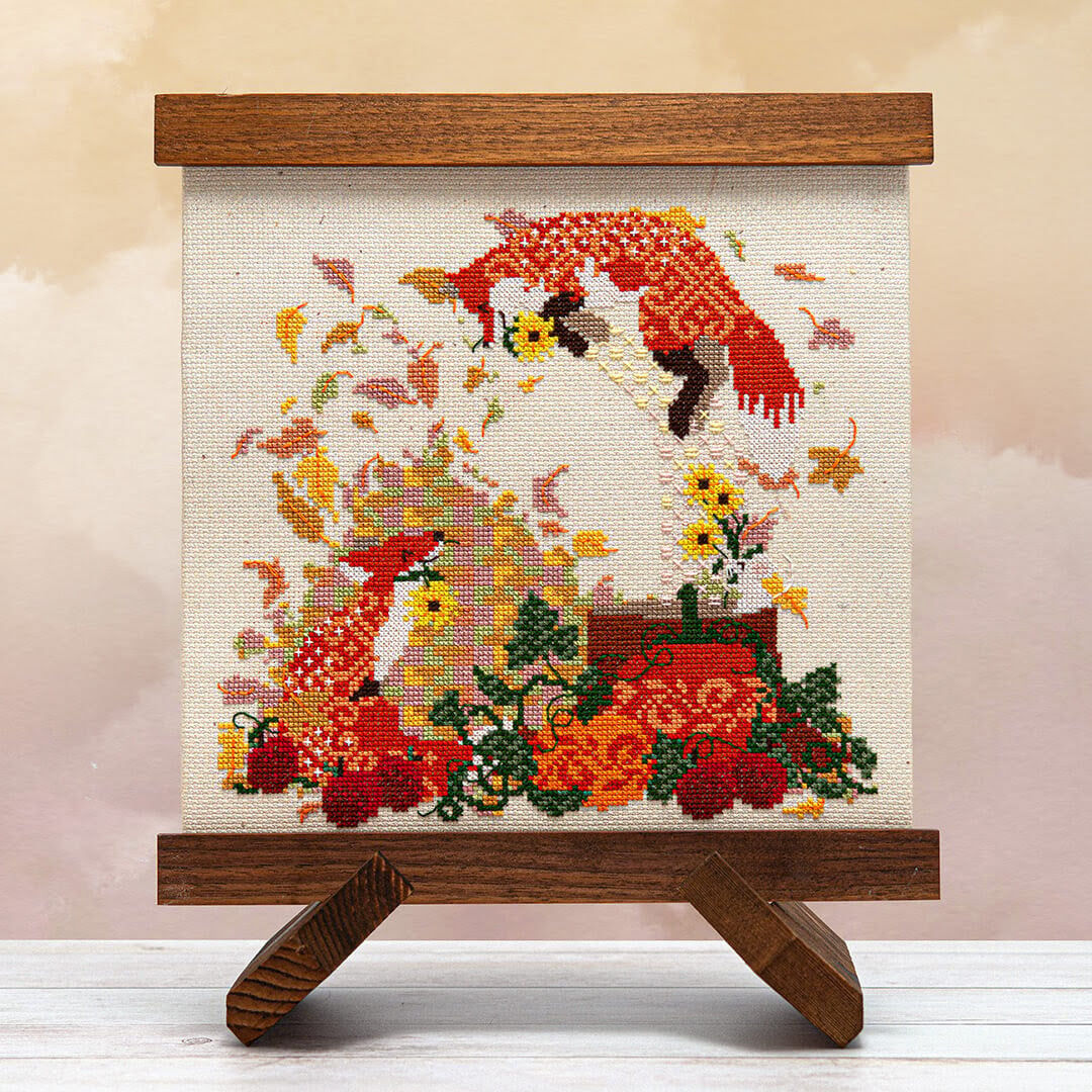 ✓ Frolicking Foxes by Counting Puddles-Counting Puddles-Millennial Fabrics