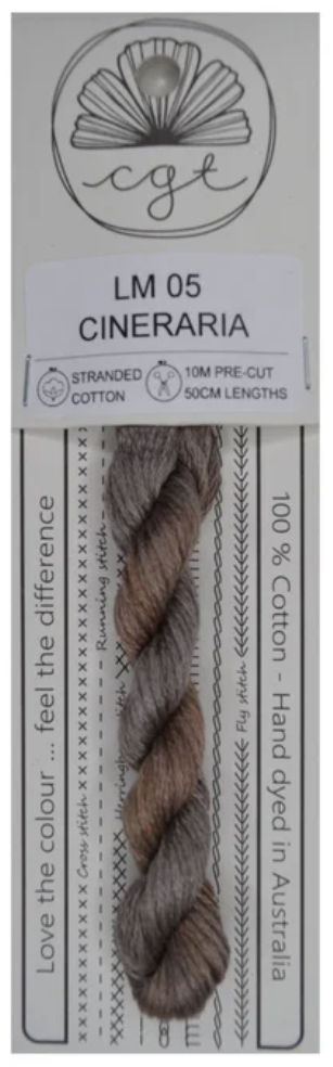 LM05 Cineraria | 6 Strand Embroidery Floss by Cottage Garden Threads