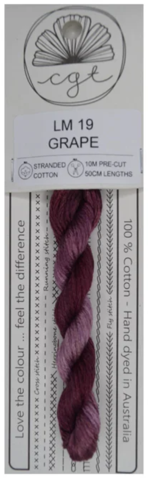 LM19 Grape | 6 Strand Embroidery Floss by Cottage Garden Threads