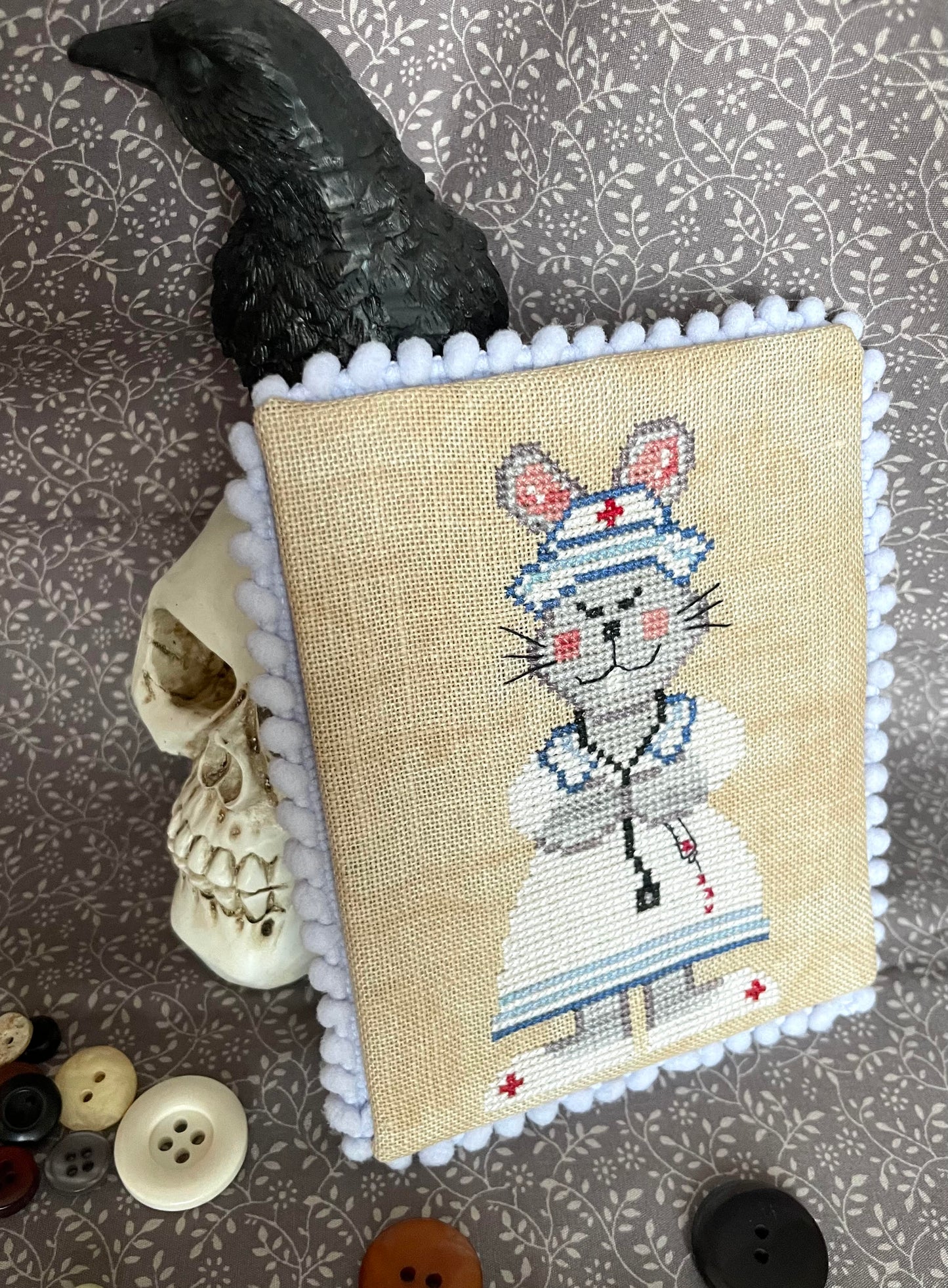 Halloween Animals Series: Nurse Ratched by Romy's Creations for Needlework Marketplace