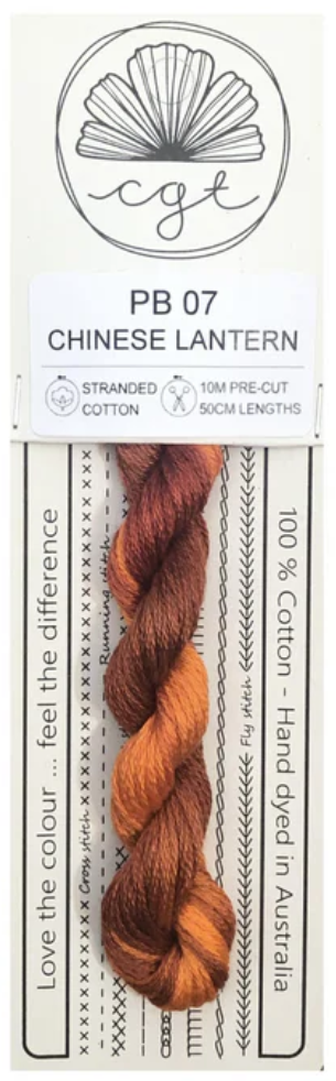 PB07 Chinese Lantern | 6 Strand Embroidery Floss by Cottage Garden Threads