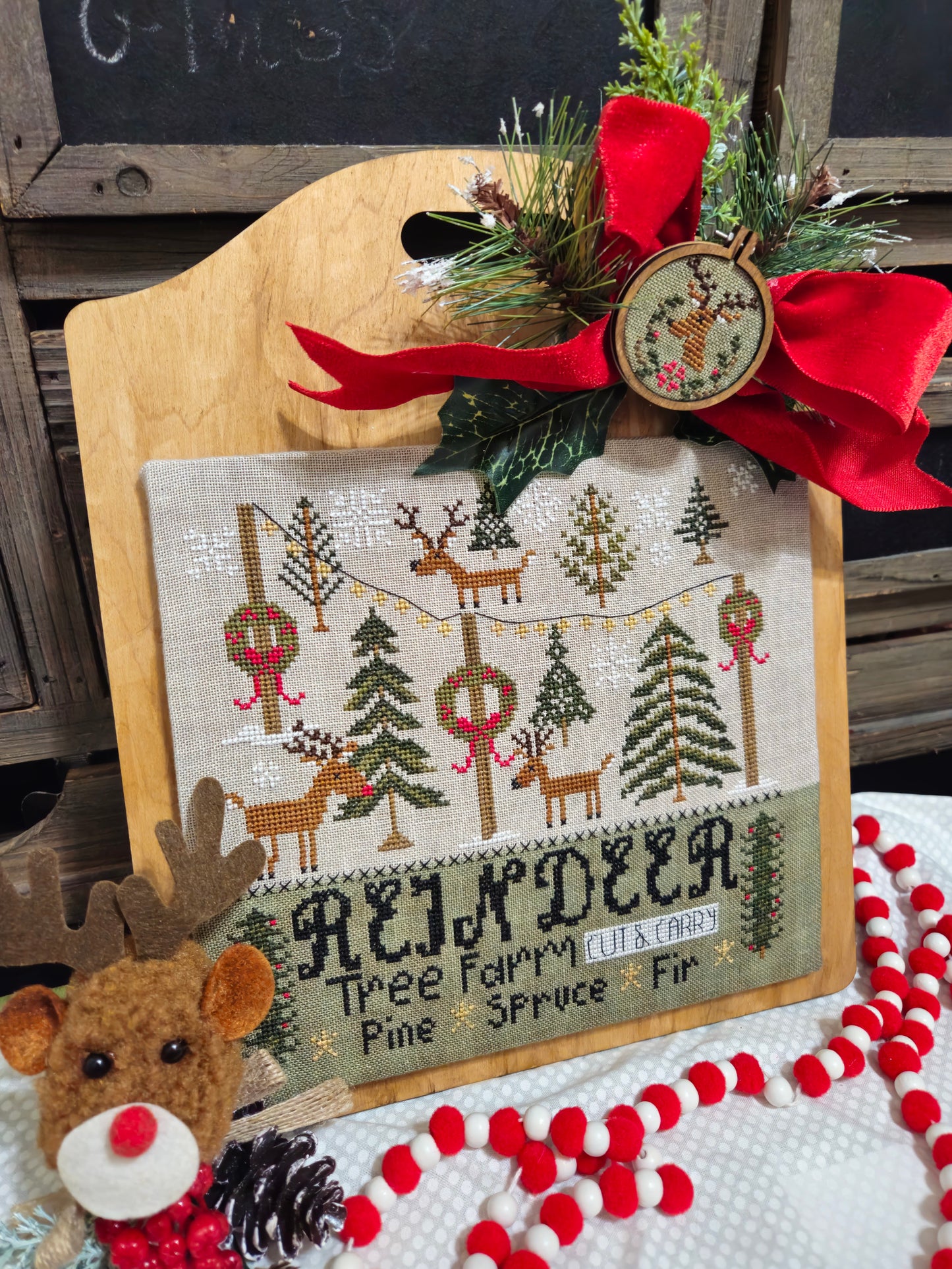 ⭐Preorder⭐ Reindeer Tree Farm by Quaint Rose Needlearts