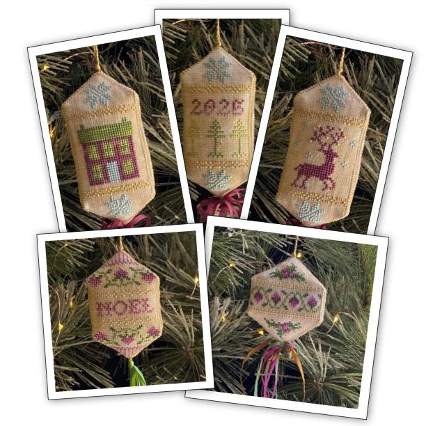 Sampler Ornaments by Jean Farish