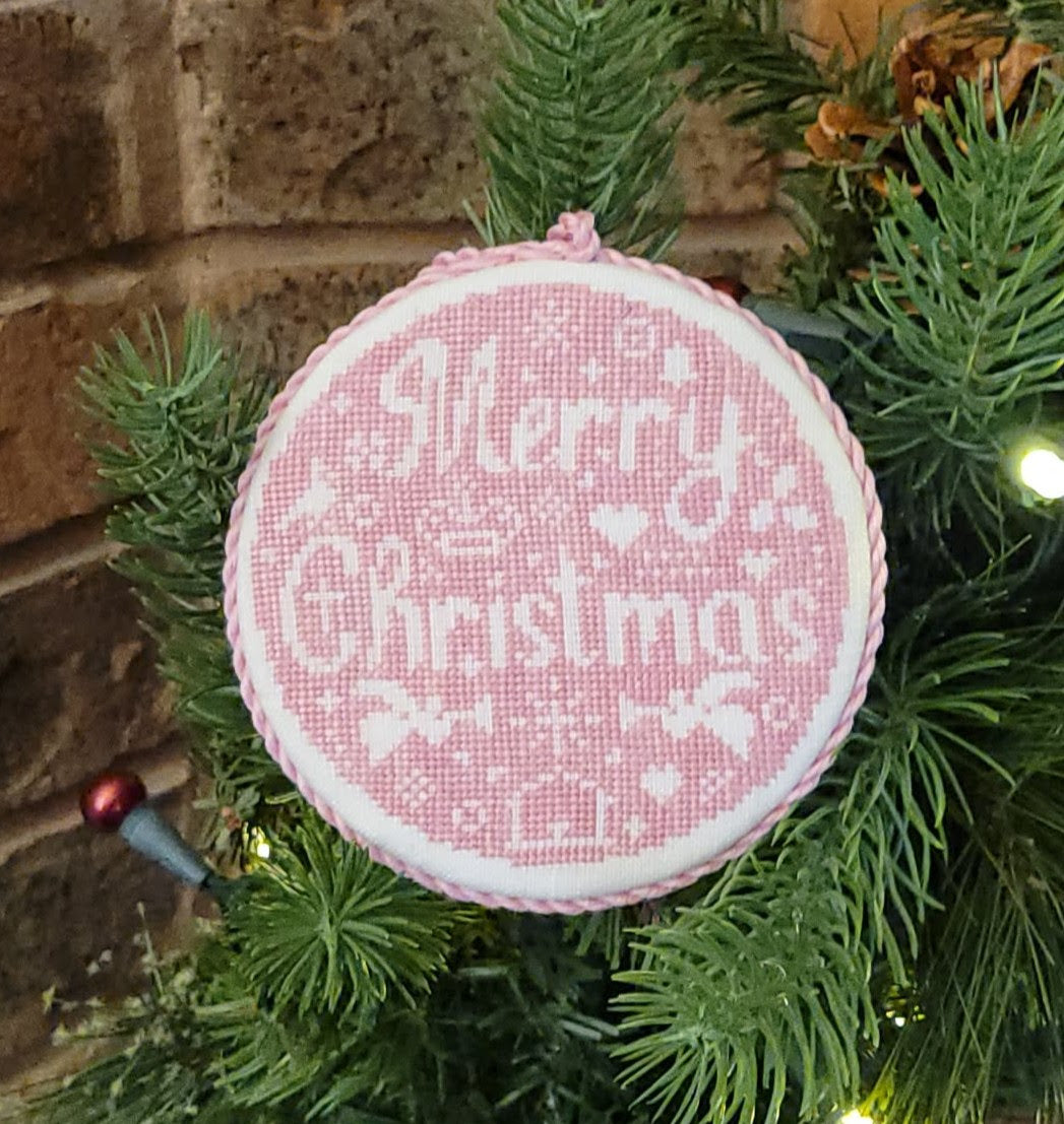 Merry Christmas Bauble by Wildflower Stitching