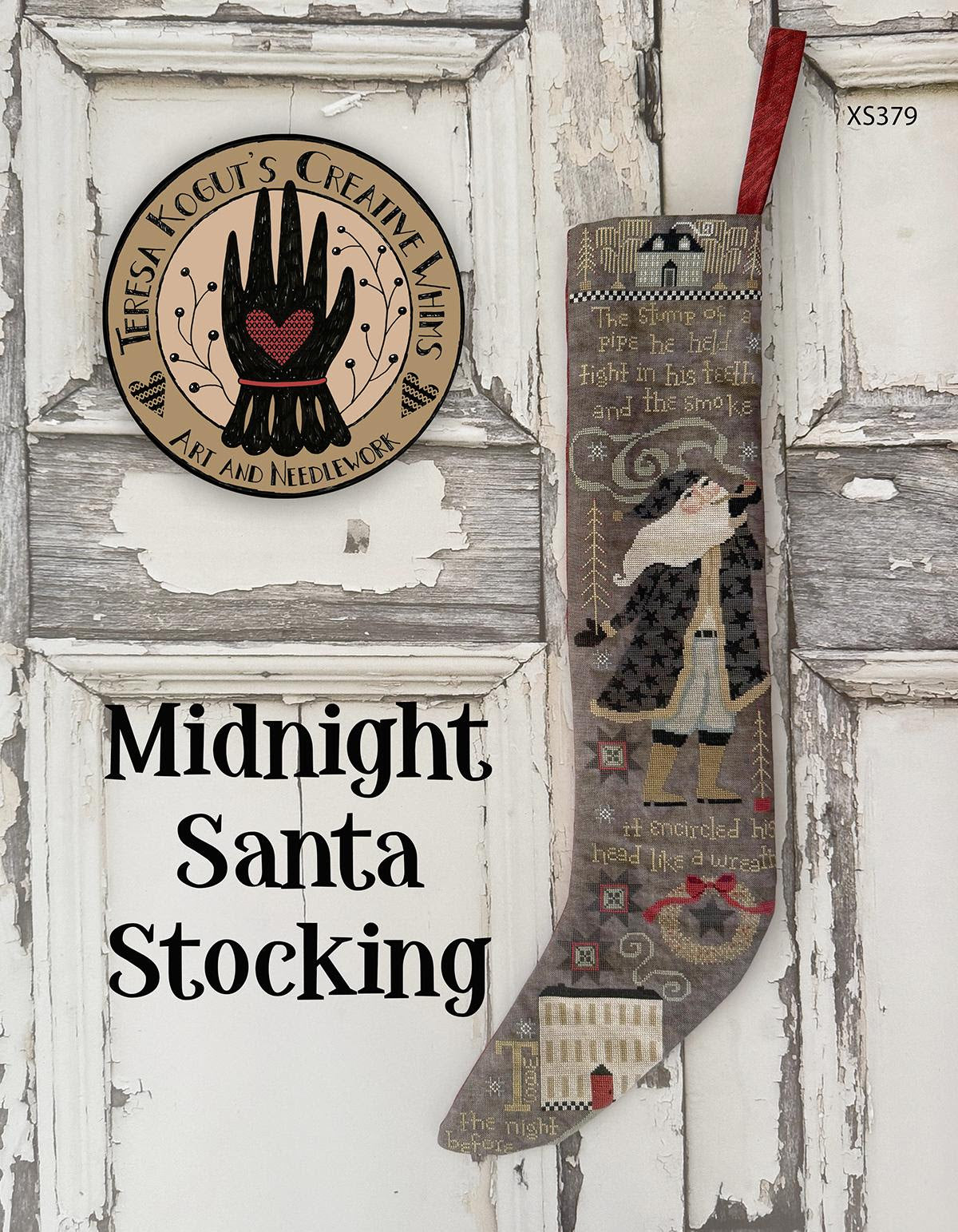 Midnight Santa Stocking by Teresa Kogut