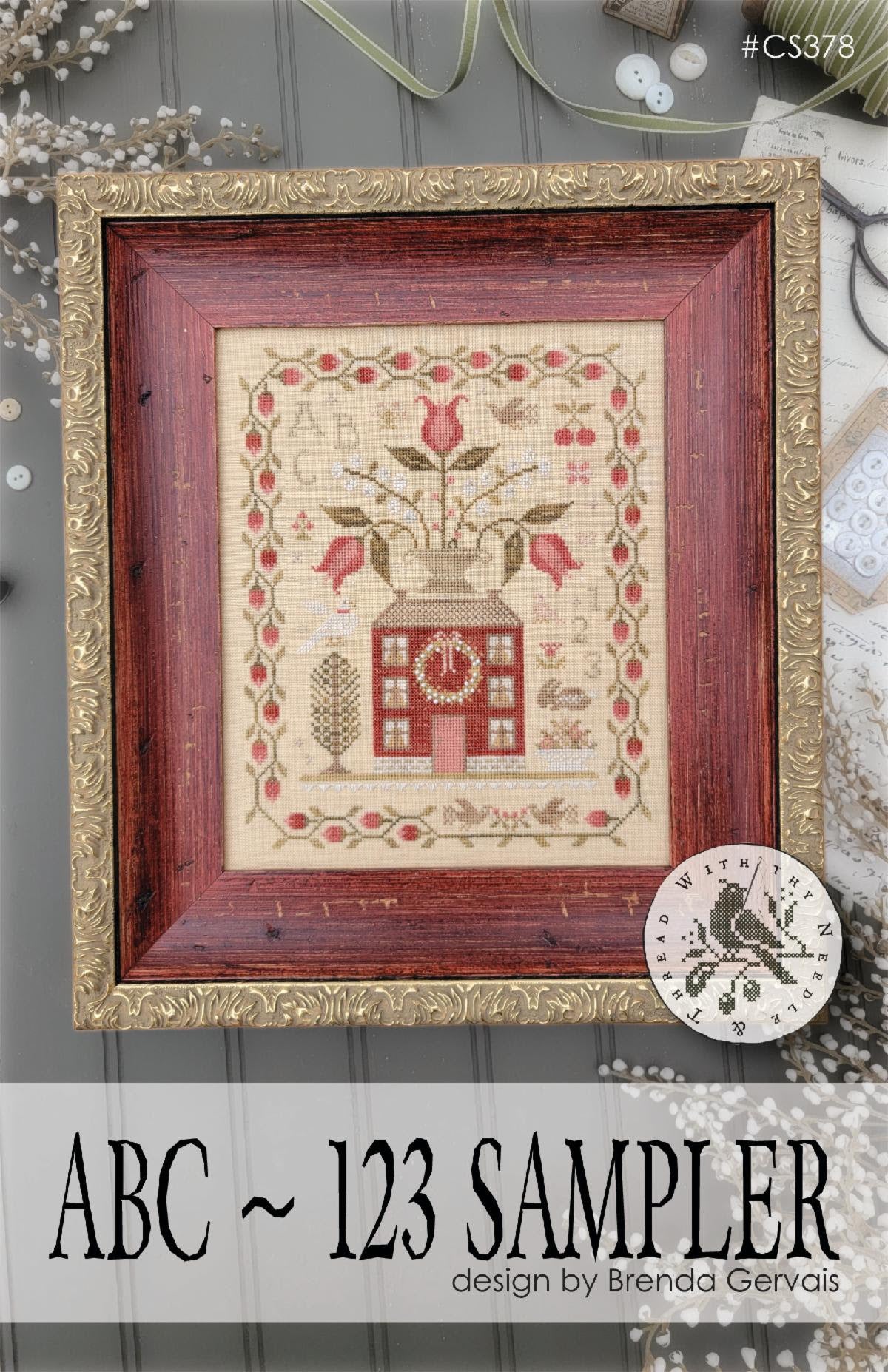ABC - 123 Sampler by Brenda Gervais