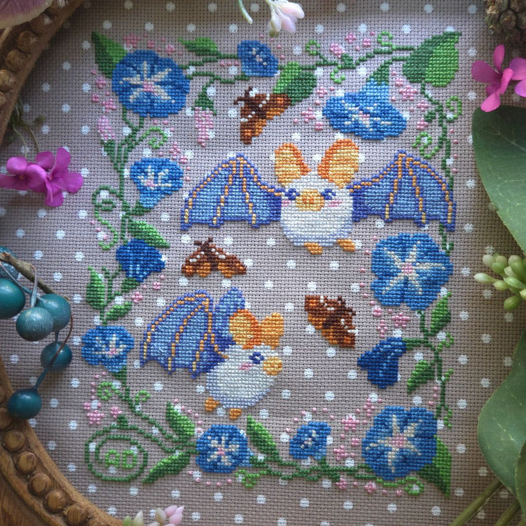 *Preorder* Ghost Bat Sampler by BAD Stitch Neeedlework