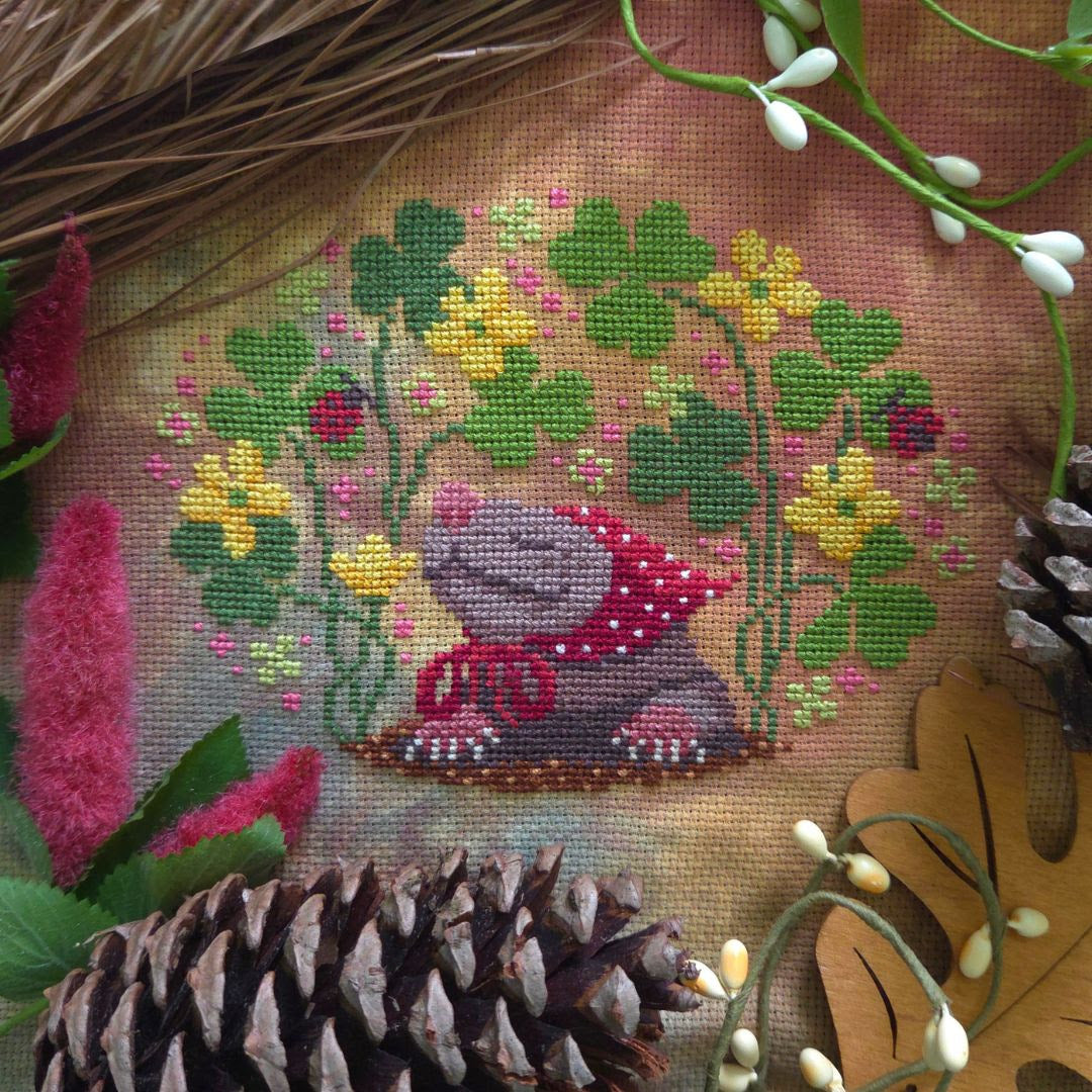 *Preorder* Shrew in the Wood Sorrel by BAD Stitch Neeedlework