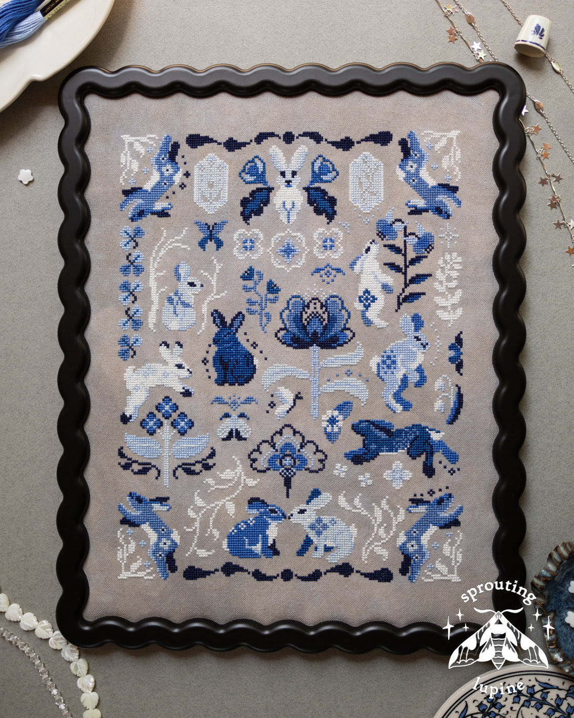 *Preorder* Delft Bunnies by Sprouting Lupine