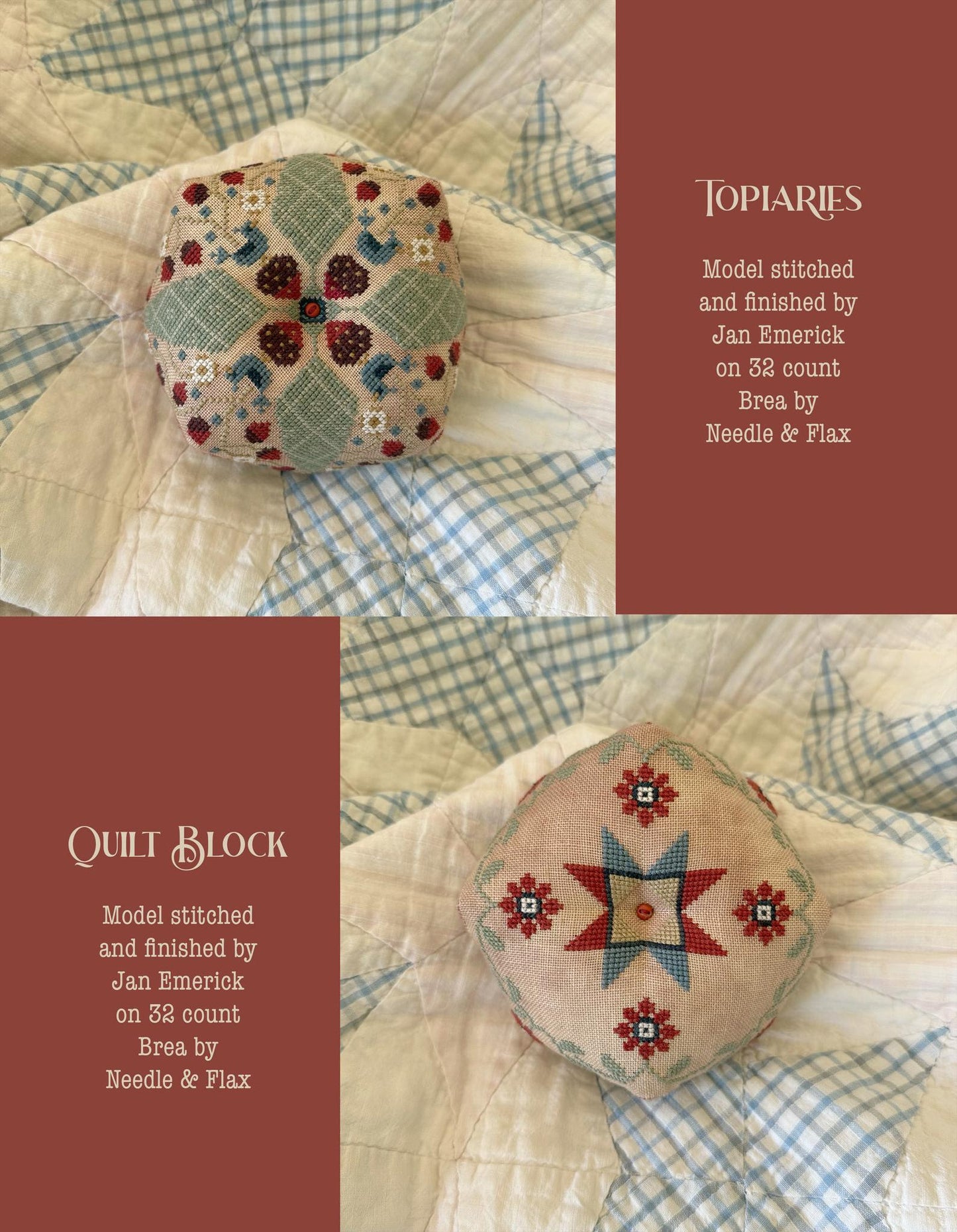 *Preorder* Land That I Love Biscornu Book by Teresa Kogut