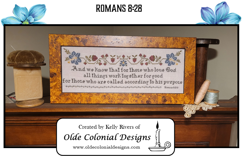 Romans 8:28 by Olde Colonial Designs