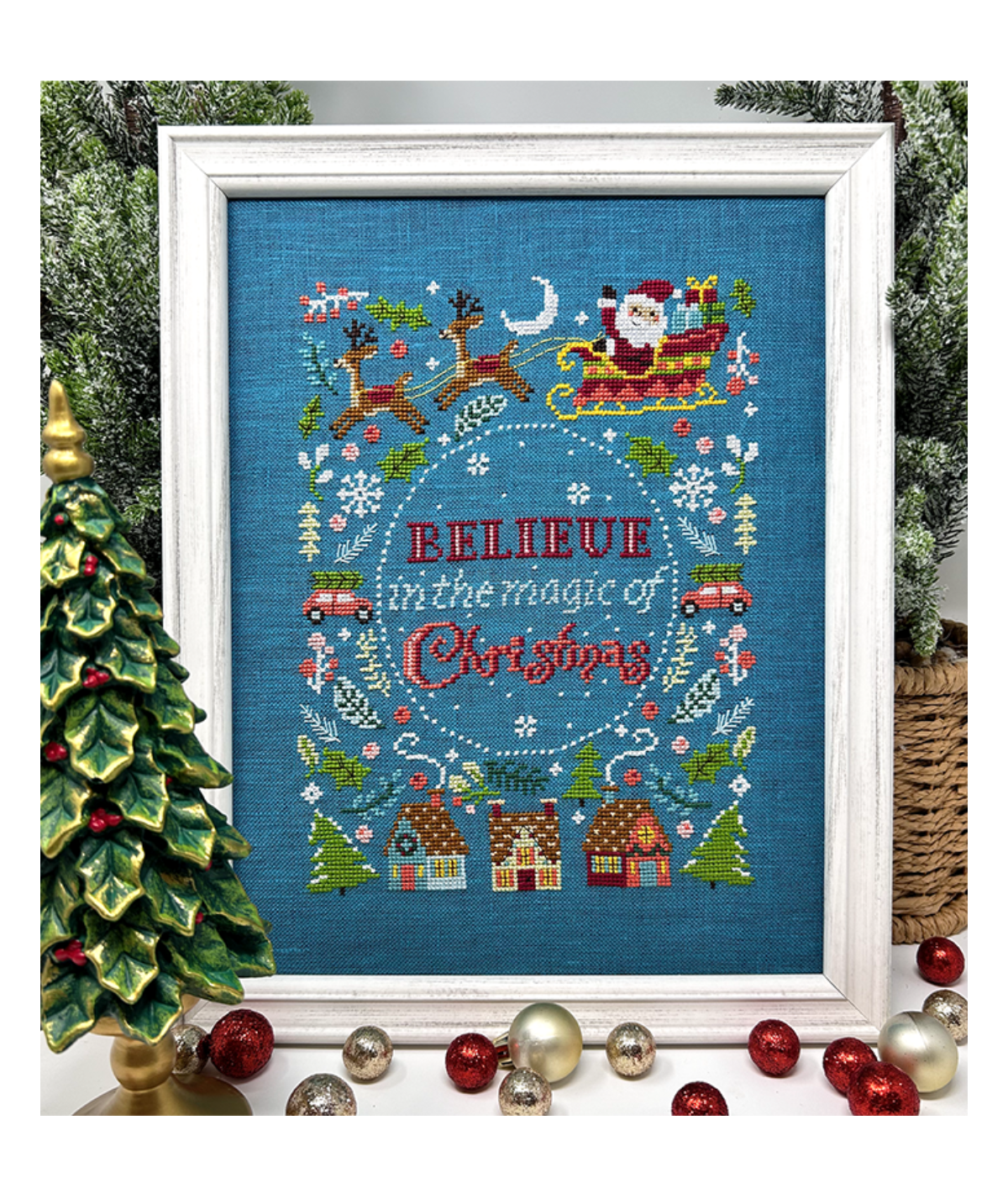 ✓ Magic of Christmas by Tiny Modernist-Cross Stitch-Tiny Modernist-Millennial Fabrics