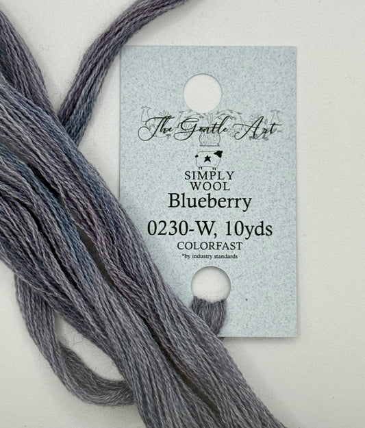 0230-W Blueberry 10 Yard Skein by The Gentle Art