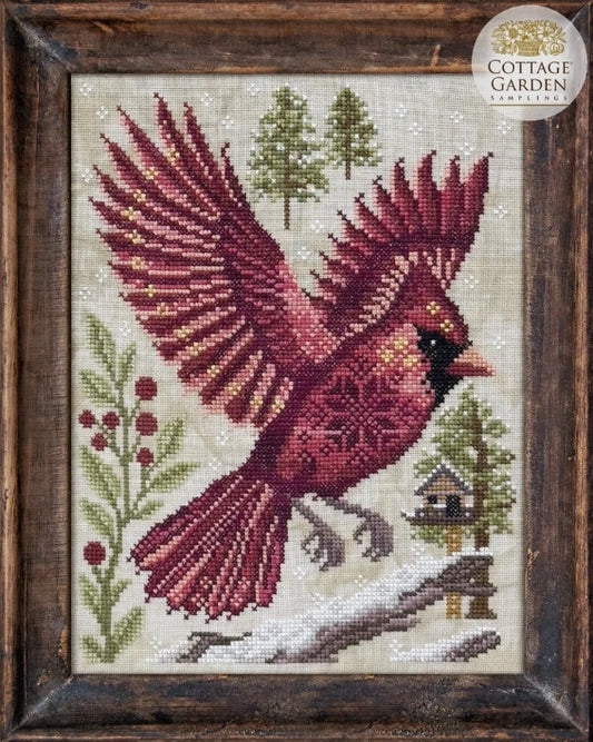 The Northern Cardinal by Cottage Garden Samplings