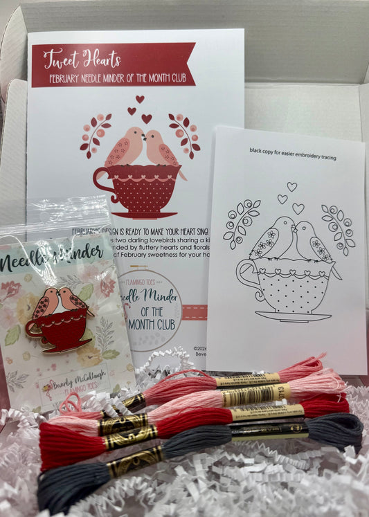 "Tweet Hearts" Exclusive Needleminder Box by Flamingo Toes