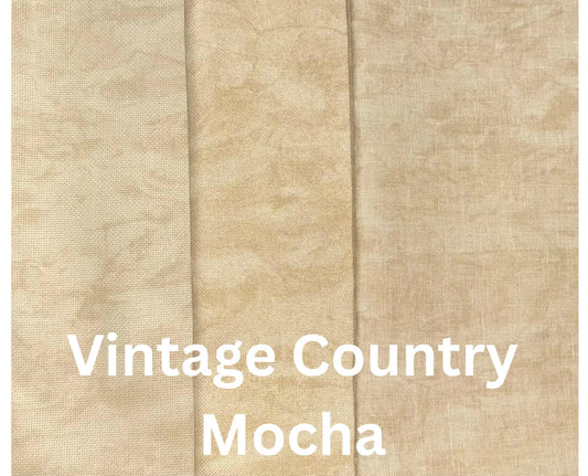 "Vintage Country Mocha" Cross Stitch Fabric by Zweigart