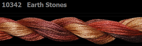 10342 Earth Stones | 6 Strand 20 Yard Skein Embroidery Floss by Threadworx-Cross Stitch-Threadworx-Millennial Fabrics