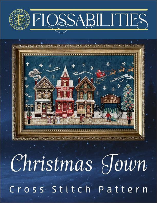 ✓ Christmas Town by Flossabilities-Cross Stitch-Flossabilities-Millennial Fabrics
