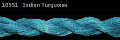 10551 Indian Turquoise | 6 Strand 20 Yard Skein Embroidery Floss by Threadworx-Cross Stitch-Threadworx-Millennial Fabrics