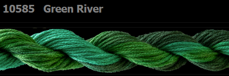 10585 Green River | 6 Strand 20 Yard Skein Embroidery Floss by Threadworx-Cross Stitch-Threadworx-Millennial Fabrics