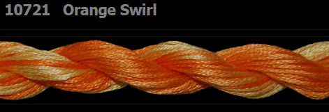 10721 Orange Swirl | 6 Strand 20 Yard Skein Embroidery Floss by Threadworx-Cross Stitch-Threadworx-Millennial Fabrics