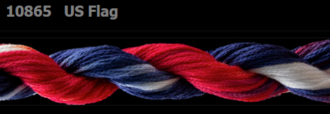 10865 U.S. Flag | 6 Strand 20 Yard Skein Embroidery Floss by Threadworx-Cross Stitch-Threadworx-Millennial Fabrics
