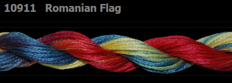 10911 Romanian Flag | 6 Strand 20 Yard Skein Embroidery Floss by Threadworx-Cross Stitch-Threadworx-Millennial Fabrics