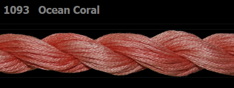 1093 Ocean Coral | 6 Strand 20 Yard Skein Embroidery Floss by Threadworx-Cross Stitch-Threadworx-Millennial Fabrics