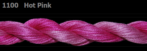 1100 Hot Pink | 6 Strand 20 Yard Skein Embroidery Floss by Threadworx-Cross Stitch-Threadworx-Millennial Fabrics