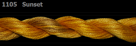 1105 Sunset | 6 Strand 20 Yard Skein Embroidery Floss by Threadworx-Cross Stitch-Threadworx-Millennial Fabrics