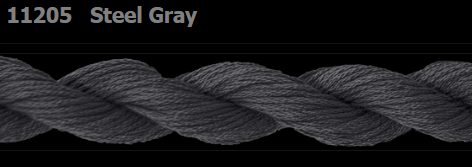 11205 Steel Gray | 6 Strand 20 Yard Skein Embroidery Floss by Threadworx-Cross Stitch-Threadworx-Millennial Fabrics