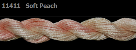 11411 Soft Peach | 6 Strand 20 Yard Skein Embroidery Floss by Threadworx-Cross Stitch-Threadworx-Millennial Fabrics