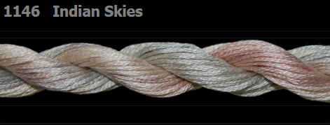 1146 Indian Skies | 6 Strand 20 Yard Skein Embroidery Floss by Threadworx-Cross Stitch-Threadworx-Millennial Fabrics