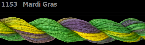 1153 Mardi Gras | 6 Strand 20 Yard Skein Embroidery Floss by Threadworx-Cross Stitch-Threadworx-Millennial Fabrics