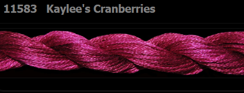 11583 Kaylee's Cranberries | 6 Strand 20 Yard Skein Embroidery Floss by Threadworx-Cross Stitch-Threadworx-Millennial Fabrics