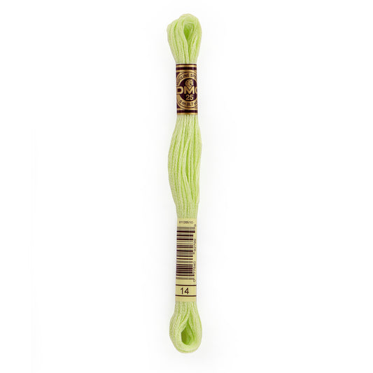 DMC 6 Strand Cotton Embroidery Floss #14 - Apple Green Pale